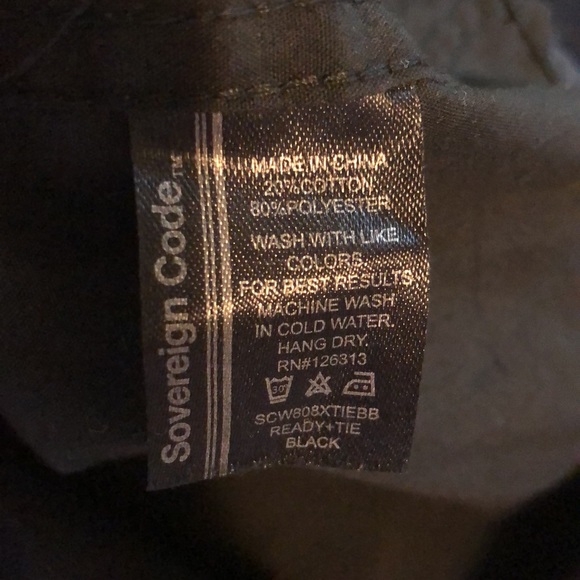 Sovereign Code big boys medium size 10-12 solid black button down shirt - Picture 10 of 11